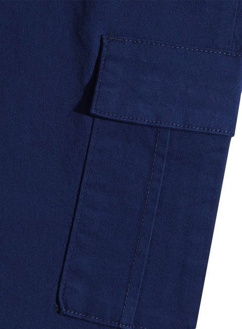 Marine Blue Cargo Pant - Khotwh